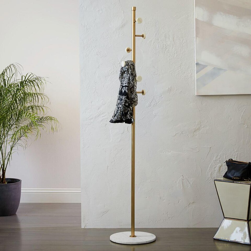 Deco Marble Coat Rack West Elm Australia
